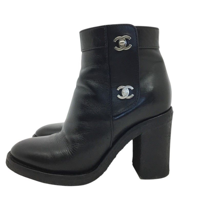 CHANEL【シャネル】ココマーク ターンロック サイドジップ ショート