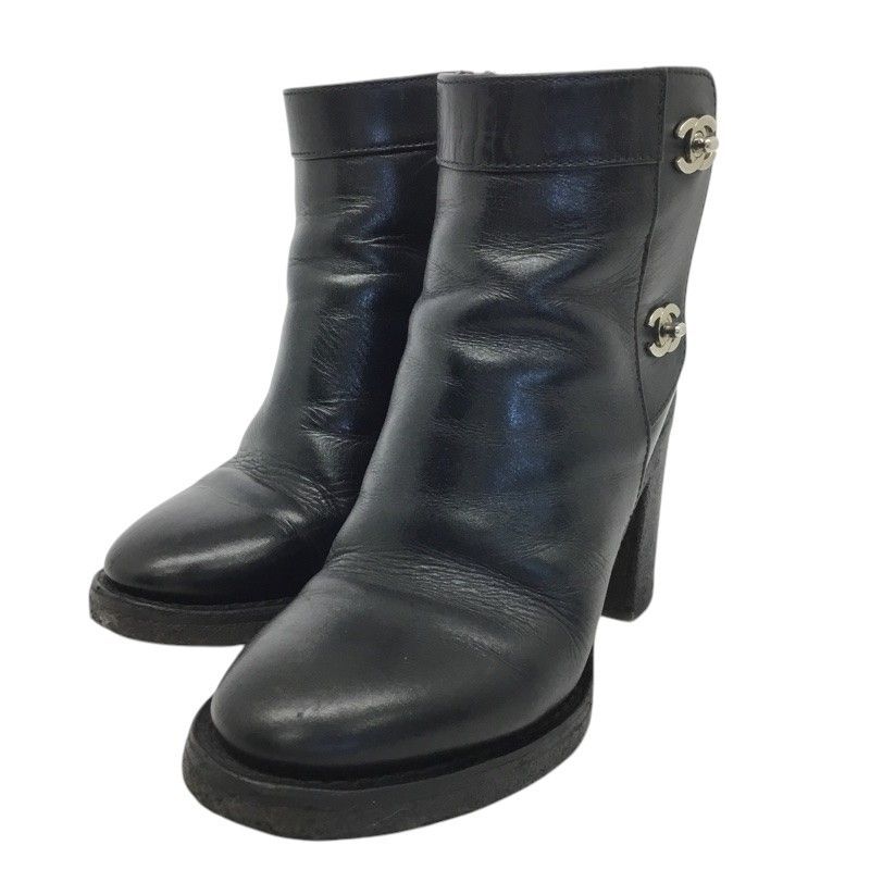 CHANEL【シャネル】ココマーク ターンロック サイドジップ ショート