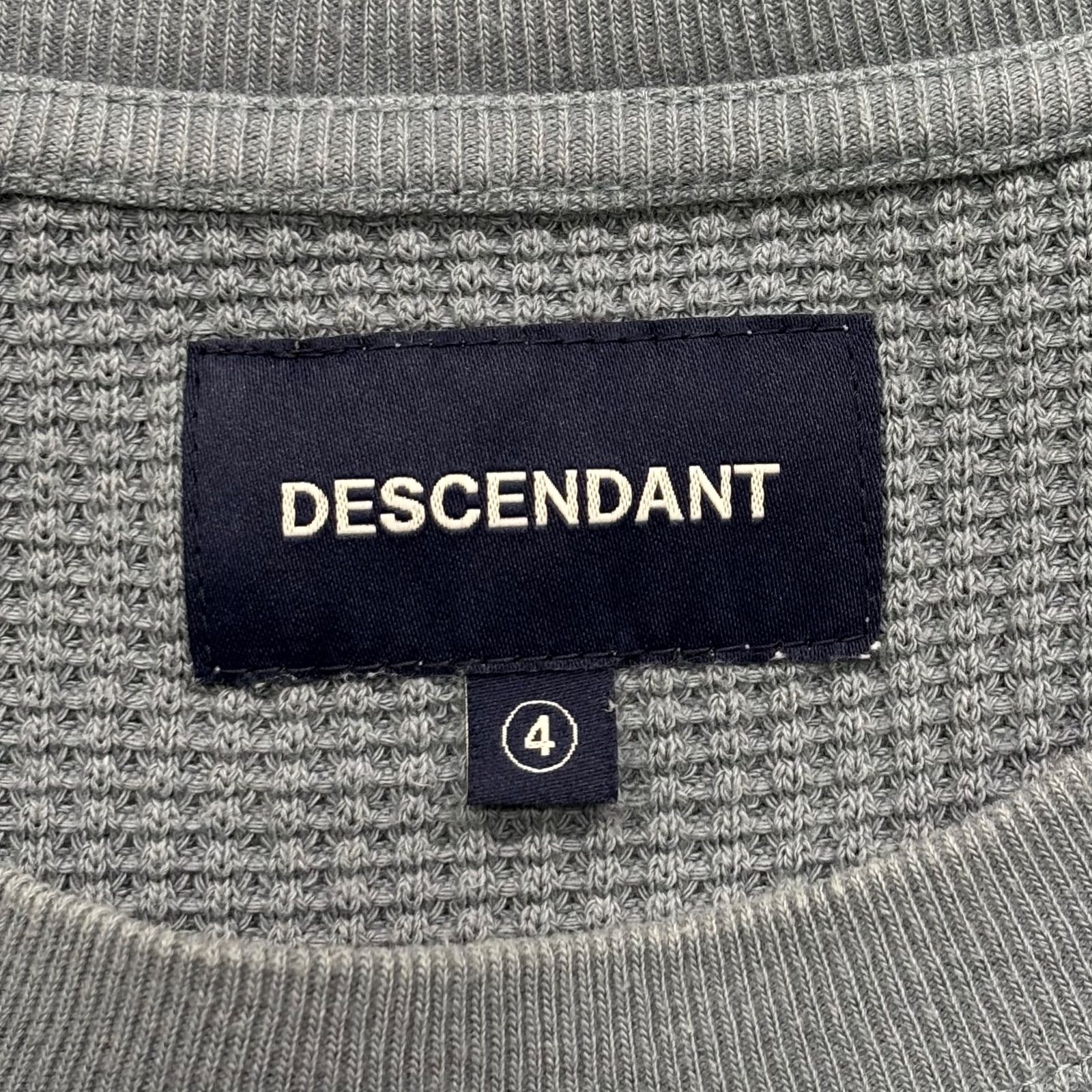 DESCENDANT GAUFRE WAFFLE LS NAVY 4 ディセンダント ワッフル