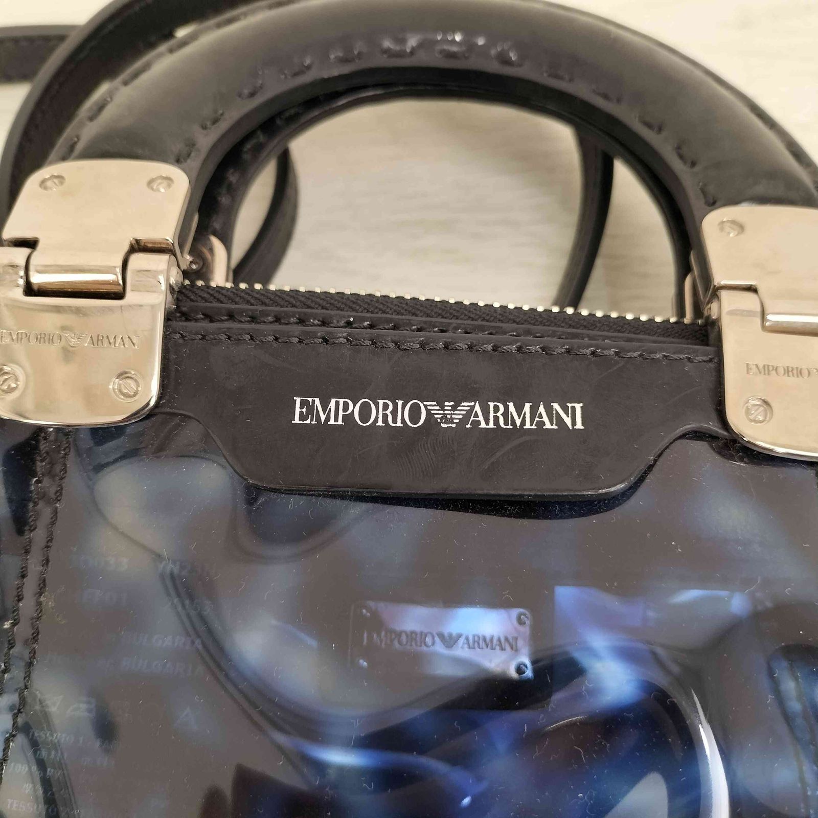エンポリオアルマーニ EMPORIO ARMANI 2WAY ビニール ハンド