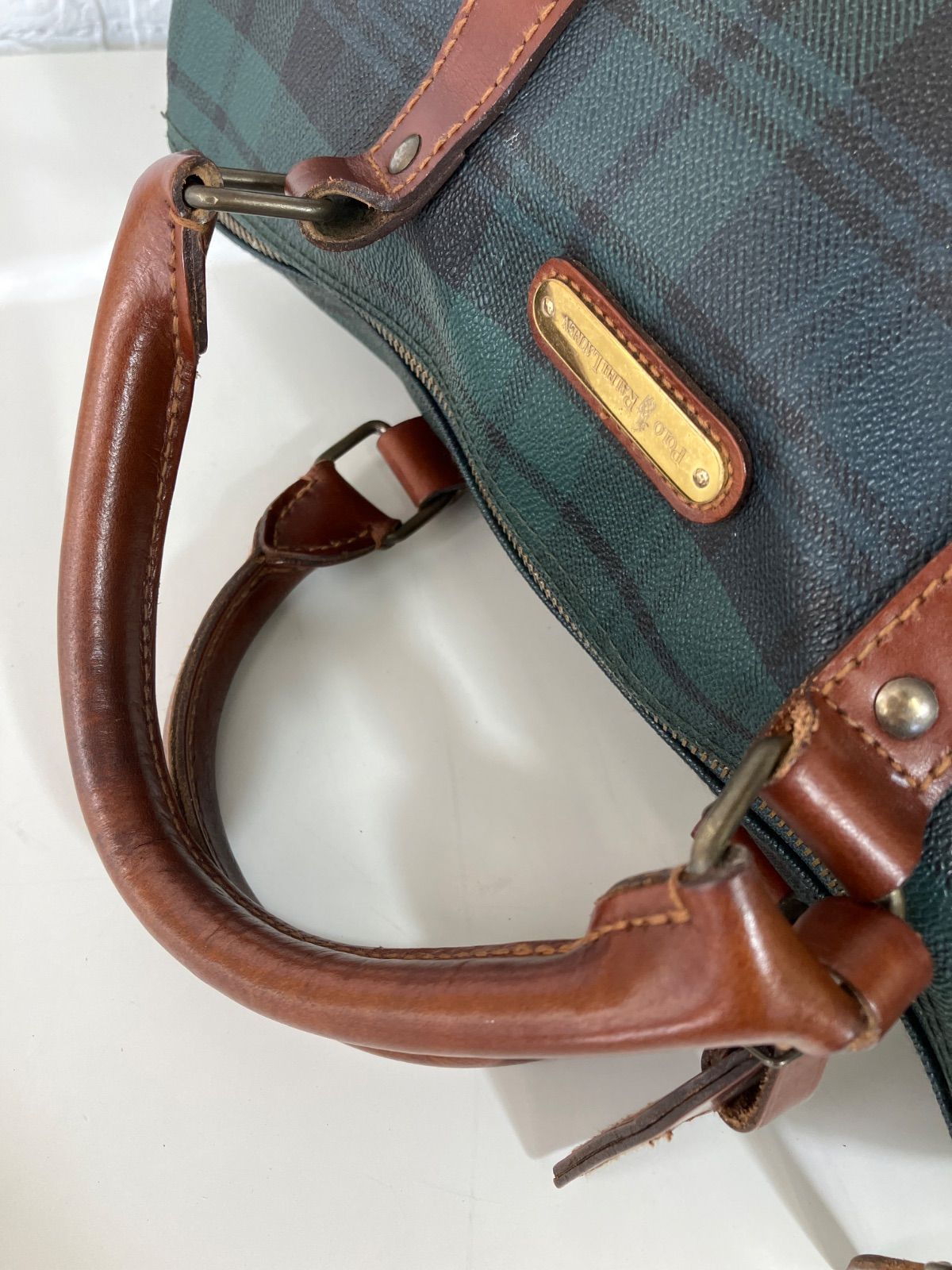 POLO RALPH LAUREN ポロラルフローレン ミニボストンバッグ PVC