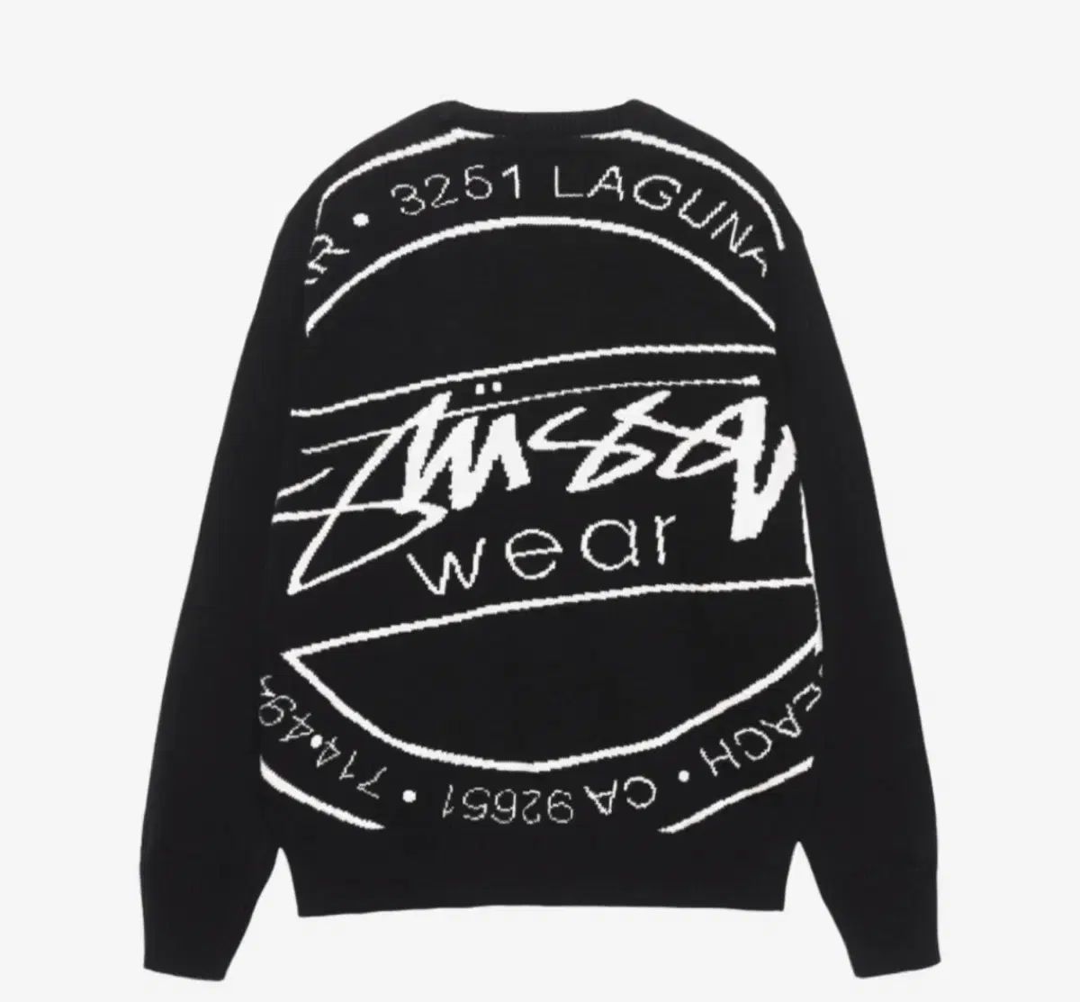 XL STUSSY ラグーナ アイコン ニット セーター ブラック - メルカリ