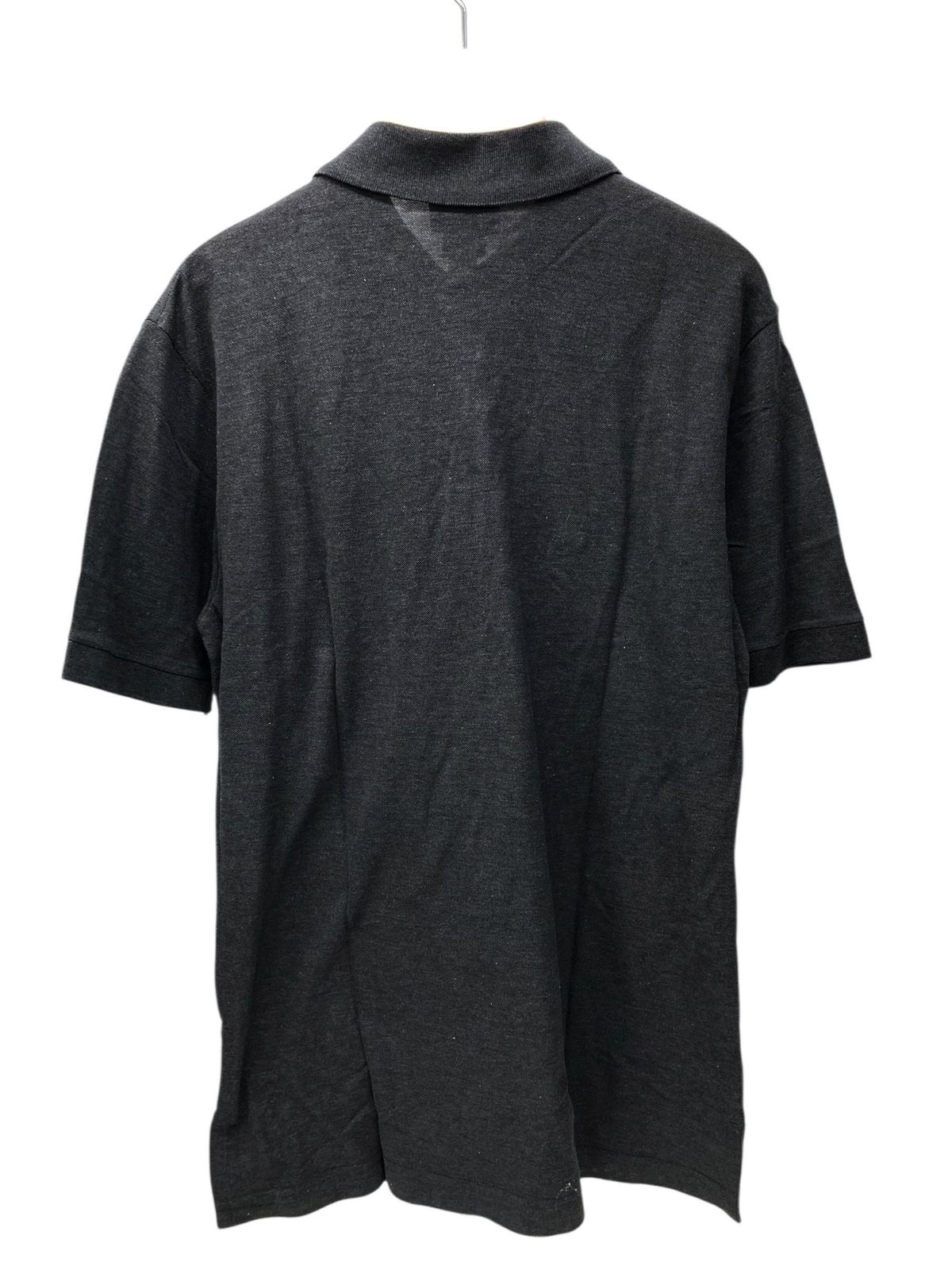 HERMES エルメス イタリア製 半袖 ポロシャツ Hロゴ刺しゅう L グレー メンズ 028