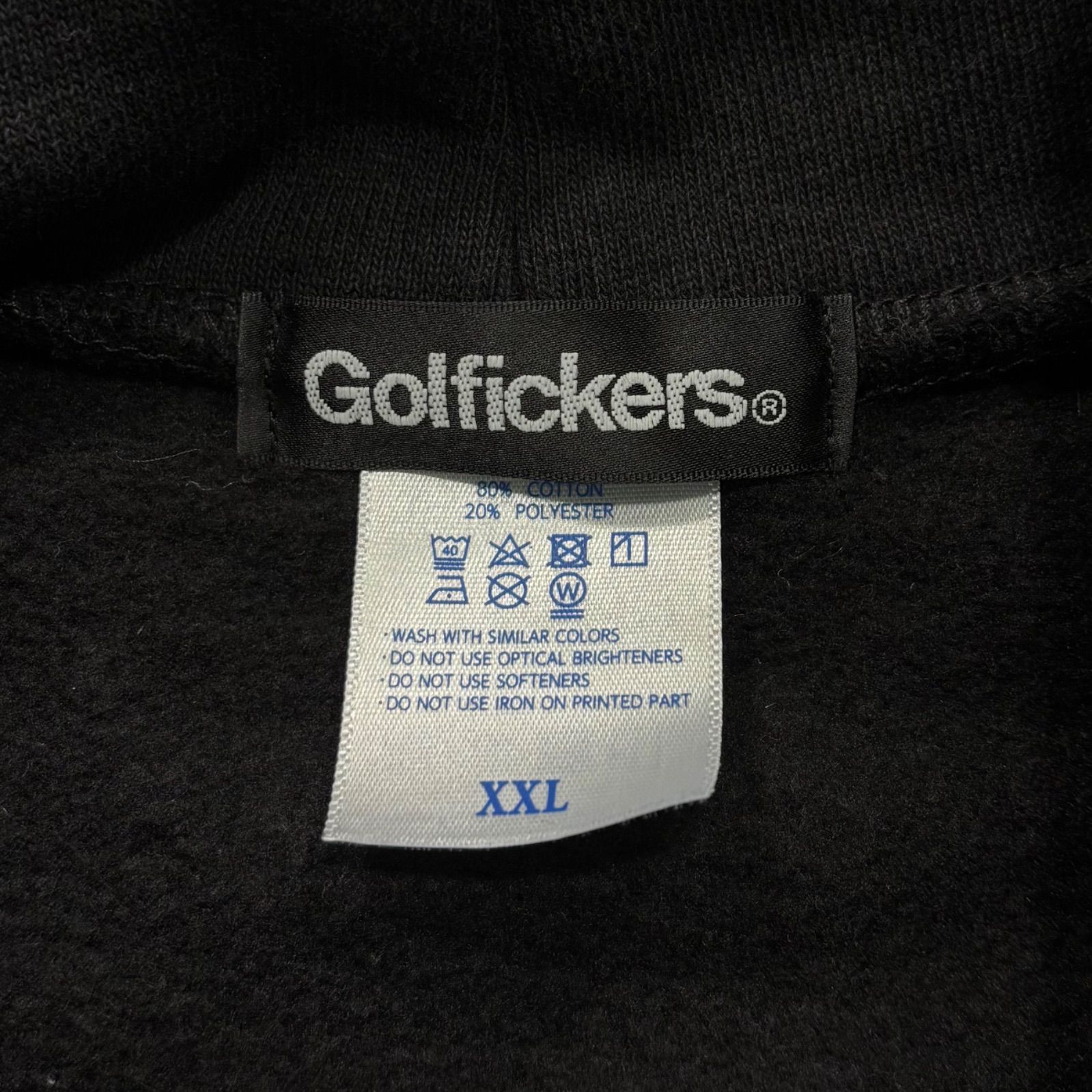 GOLFickers ロゴ パーカー ブラック XXL ゴルフィッカーズ Hoodie