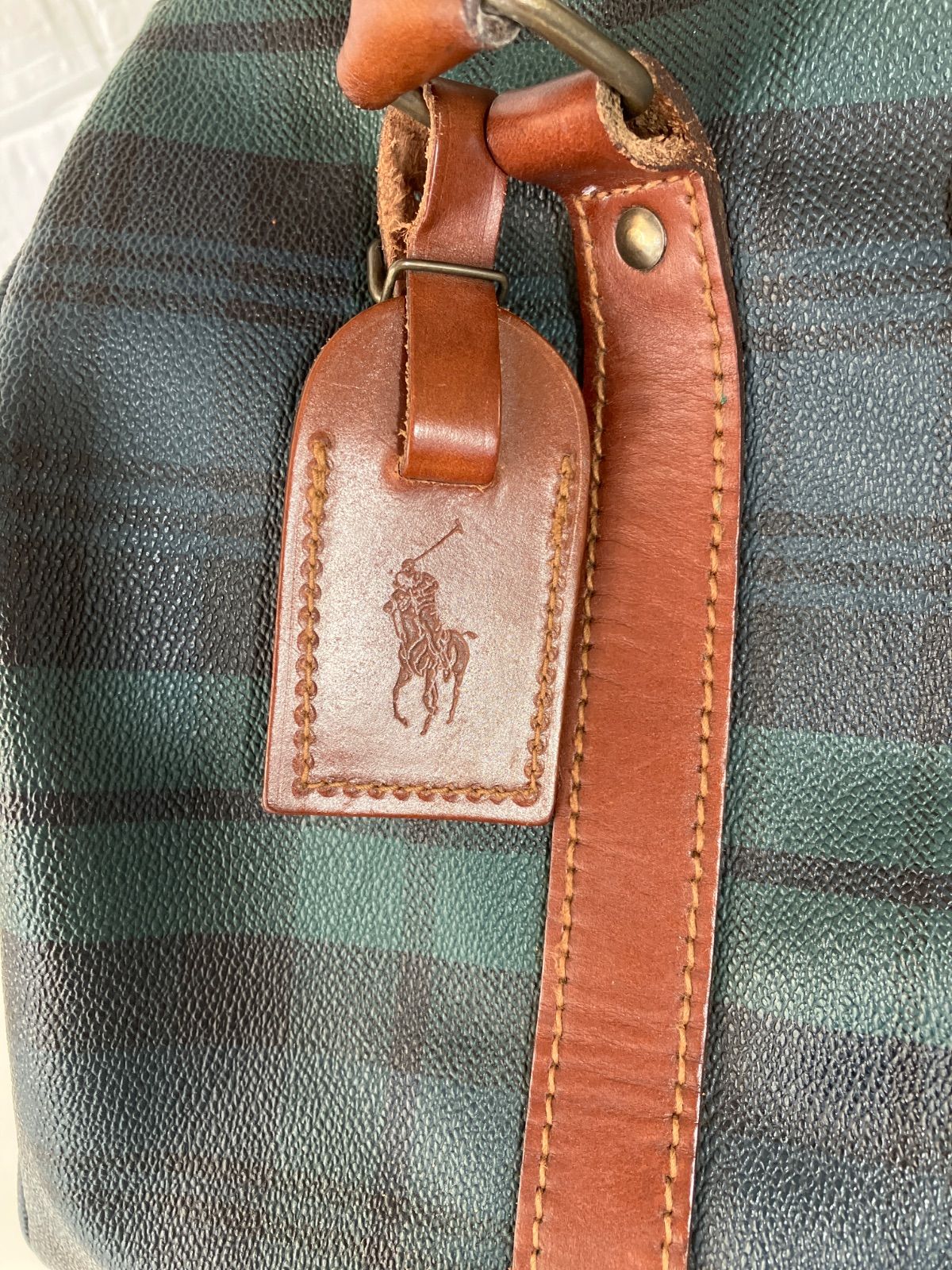 POLO RALPH LAUREN ポロラルフローレン ミニボストンバッグ PVC