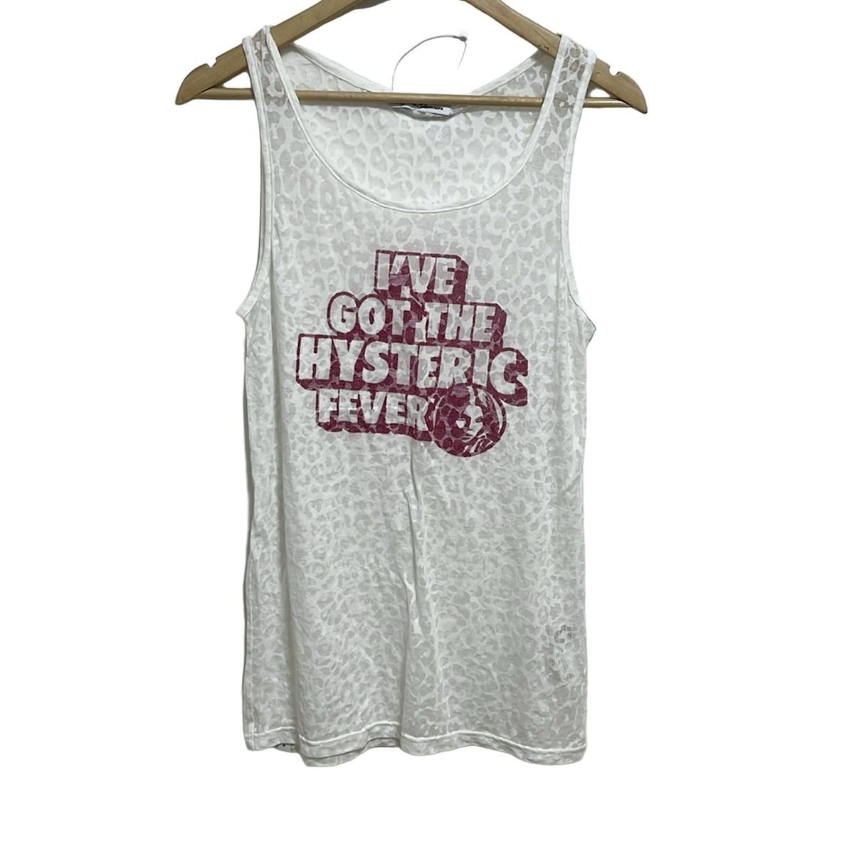HYSTERIC GLAMOUR ヒステリックグラマー タンクトップ サイズF レディース - 白 シースルー