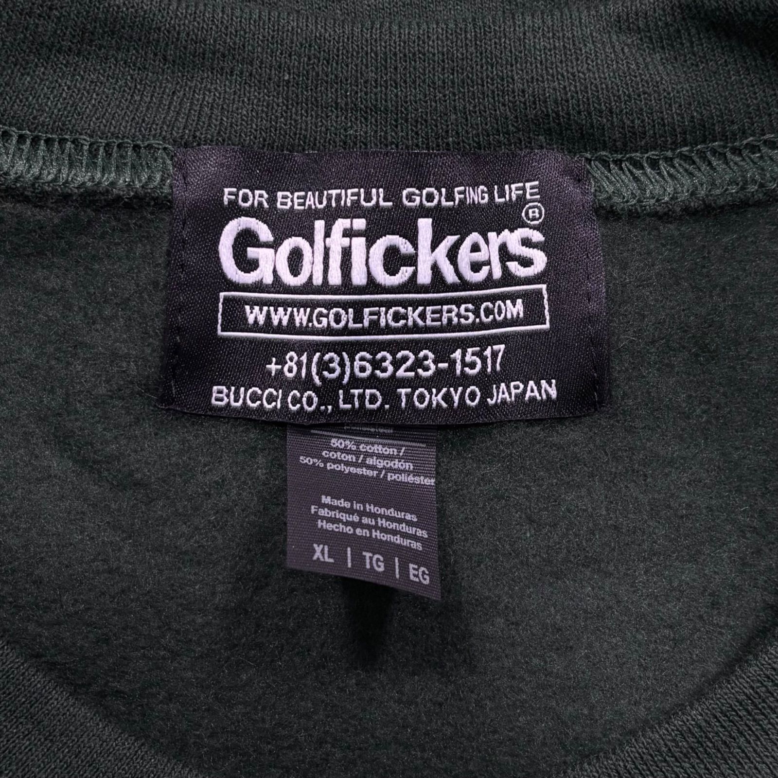 極美品 GOLFickers スウェットシャツ グリーン XL ゴルフィッカーズ