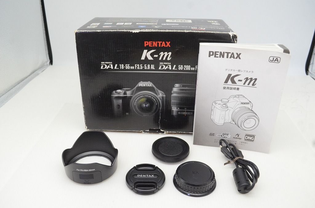 良品 PENTAX ペンタックス K-m レンズキット smc PENTAX-DA L 18-55mm