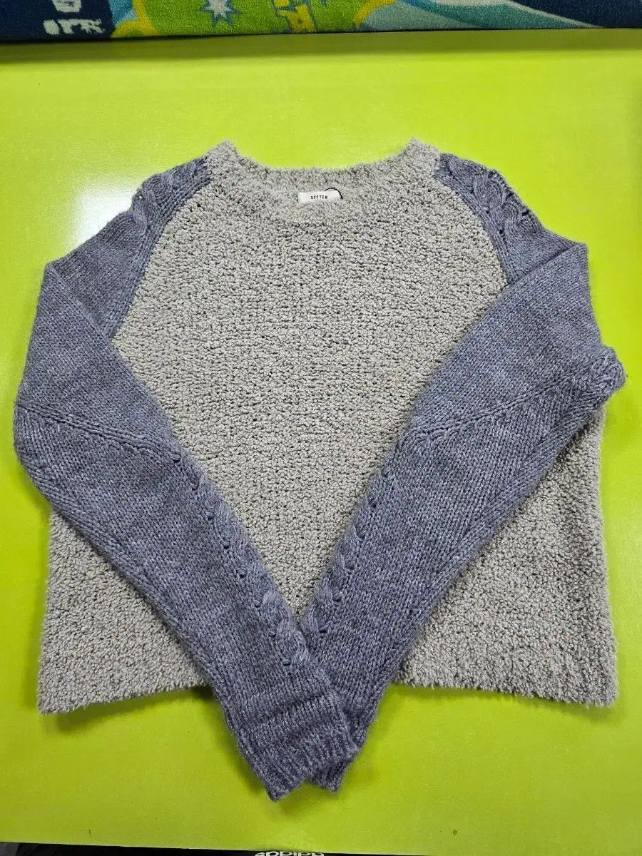 SYSTEM ニットセーター バイカラー デザイン (1226)