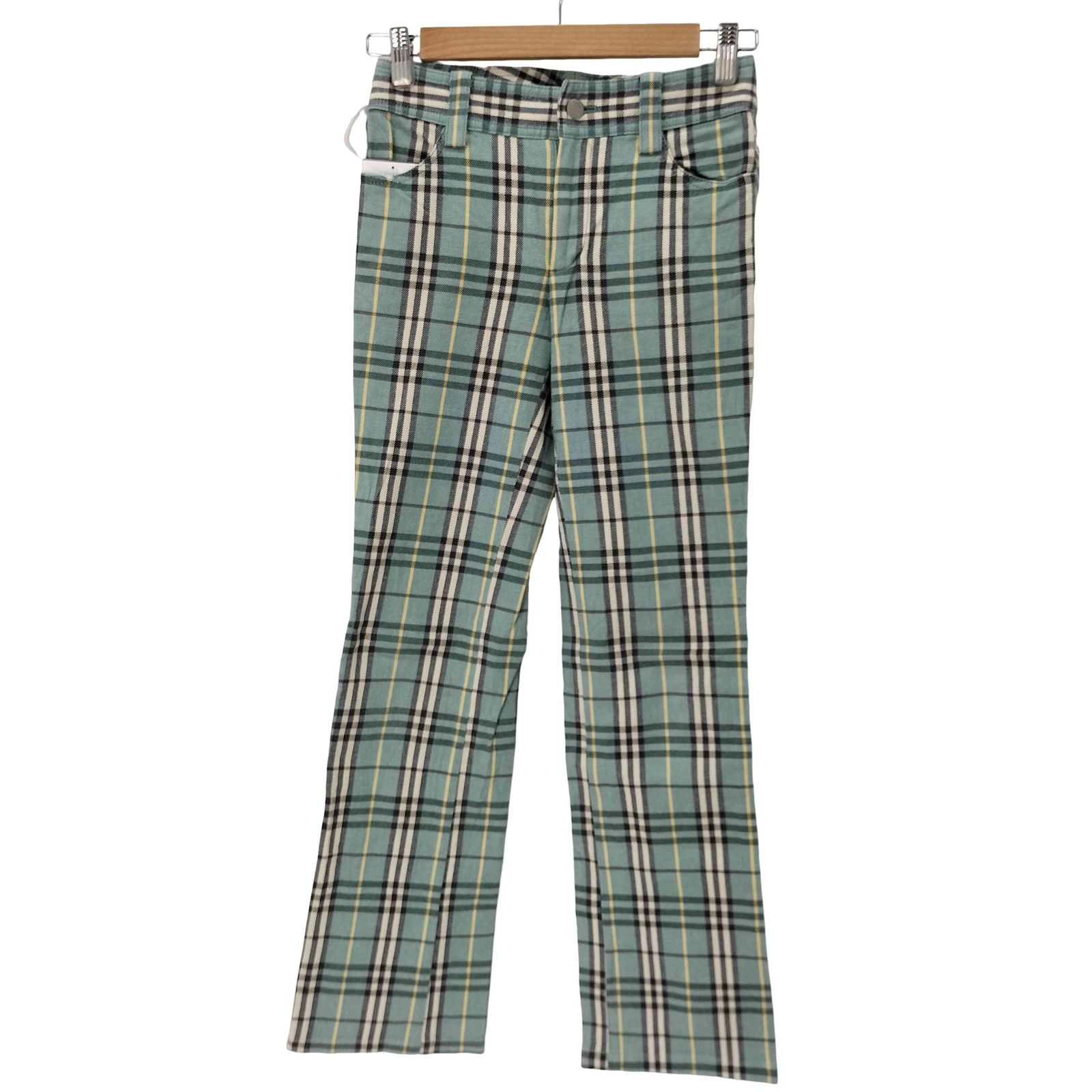 バーバリーブルーレーベル BURBERRY BLUE LABEL チェック柄 ストレート