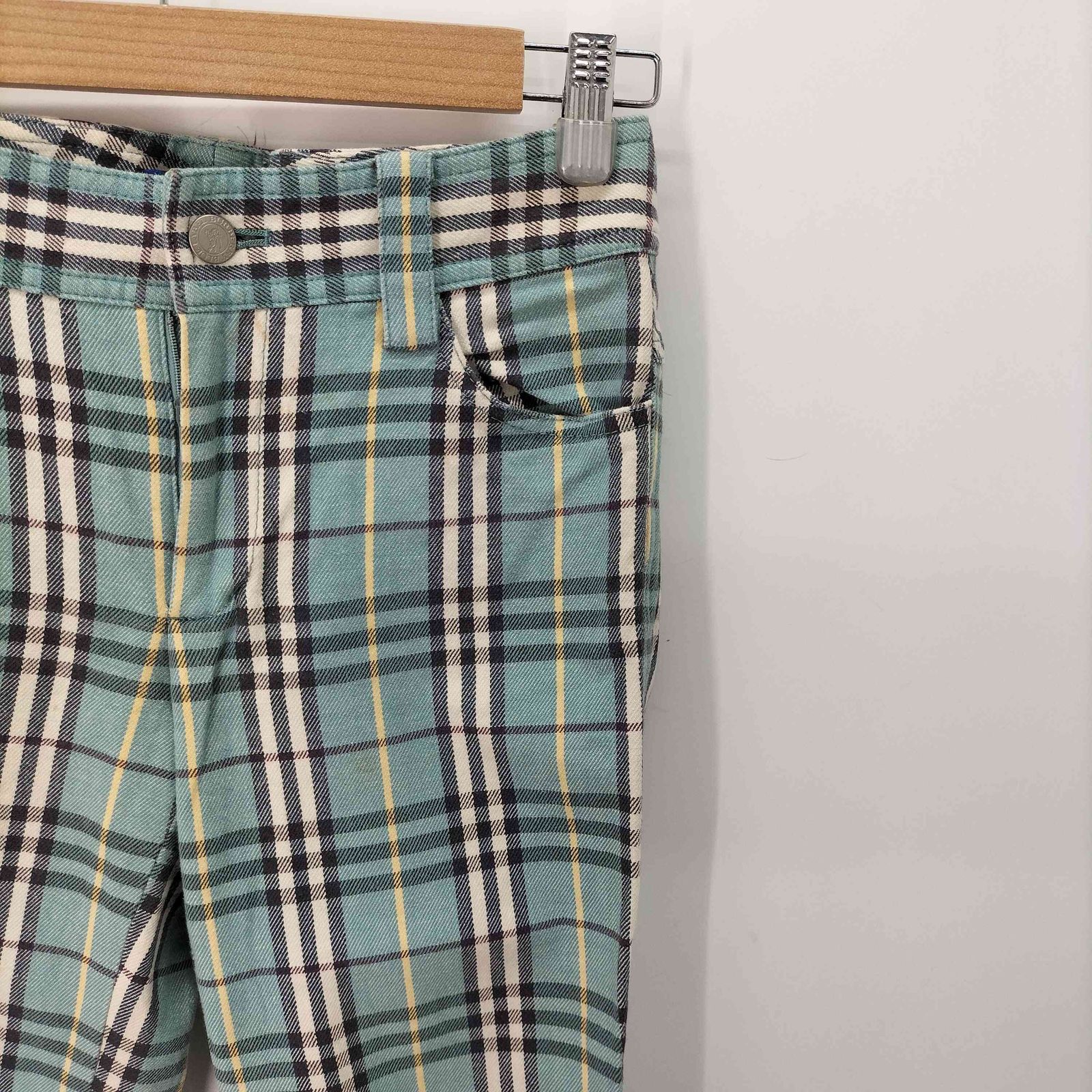 バーバリーブルーレーベル BURBERRY BLUE LABEL チェック柄 ストレート