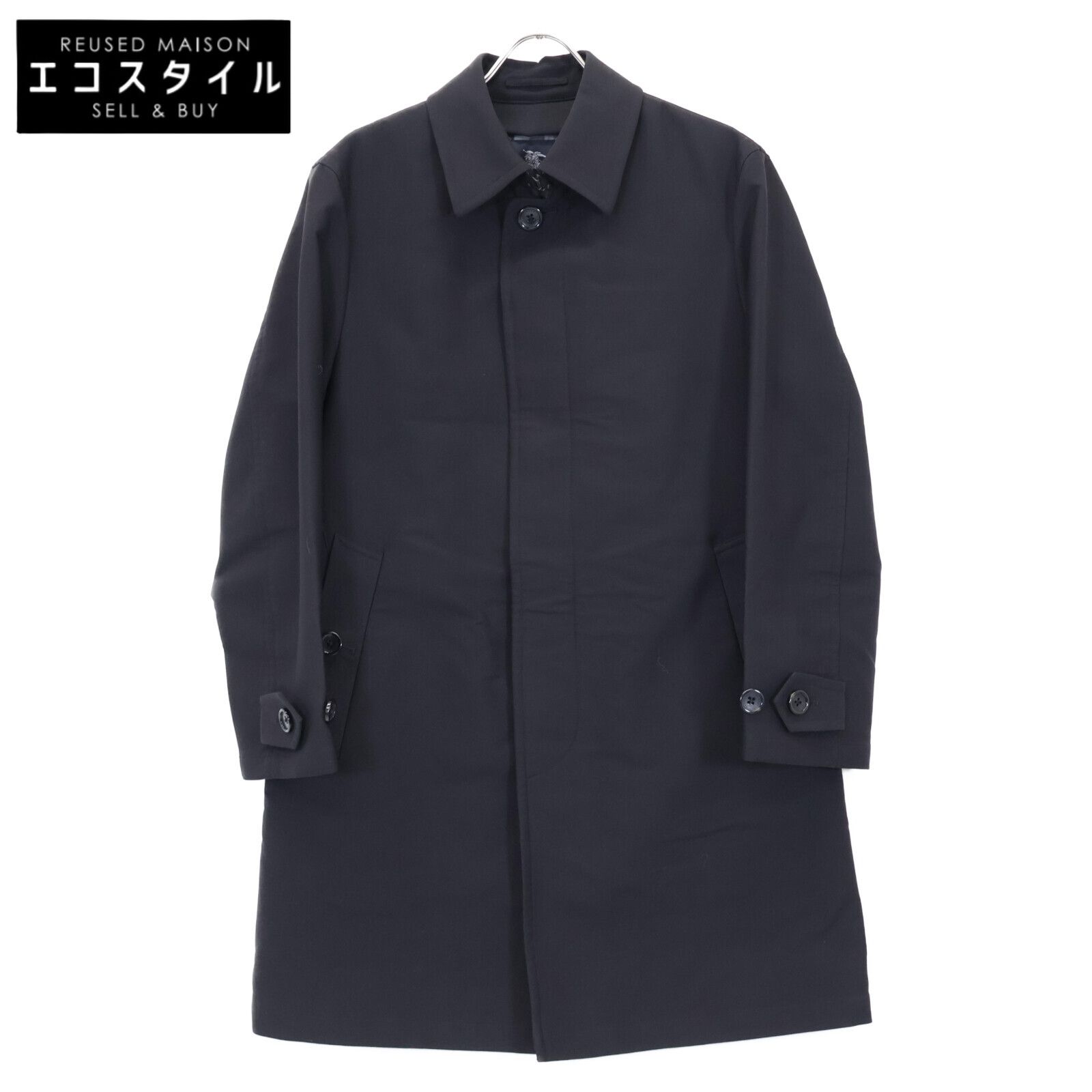 BURBERRY LONDON バーバリーロンドン ブラック ステンカラーコート M