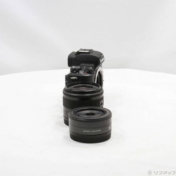 中古品〕 EOS Kiss M (ブラック) ダブルレンズキット【196】 - メルカリ