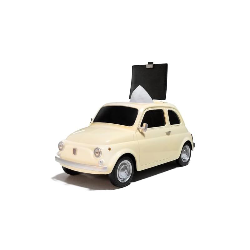 在庫 2 WAY ティッシュケース フィアットヌォーヴァ 500 Fiat nuova 1957 アイボリー 0