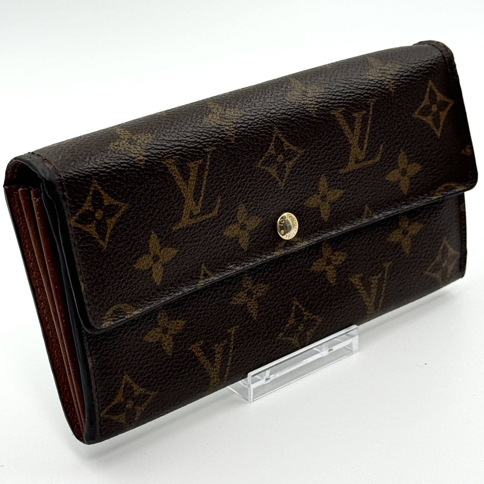 鑑定書付】ルイヴィトン モノグラム ポルトフォイユ サラ 長財布 #136