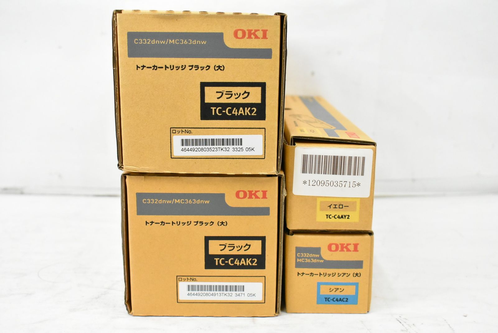 OKI トナー TC-C 4 AK 2 AC AY 4本 シアン イエロー ブラック オキ -L 24-byebye