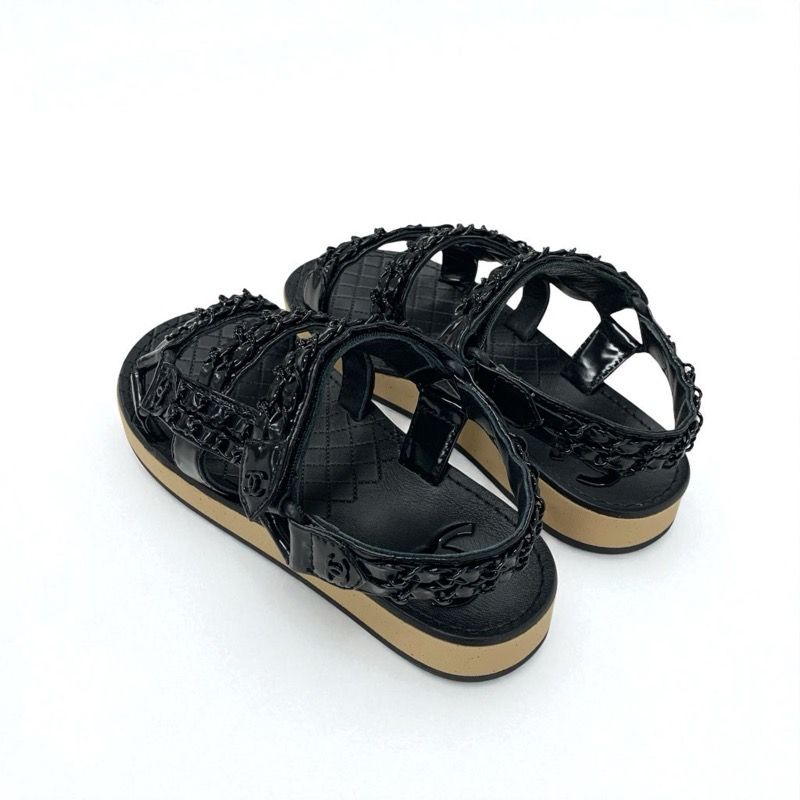 CHANEL シャネルレザーサンダル 　　 　ミュール ココマーク　ブラック シャネル CHANEL サンダル 靴 シューズ レザー ブラック 黒 ココマーク