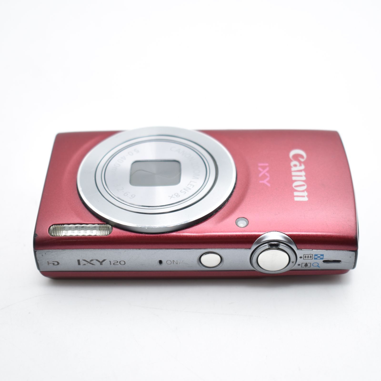 B#10503 Canon デジタルカメラ IXY 120 光学8倍ズーム レッド IXY120