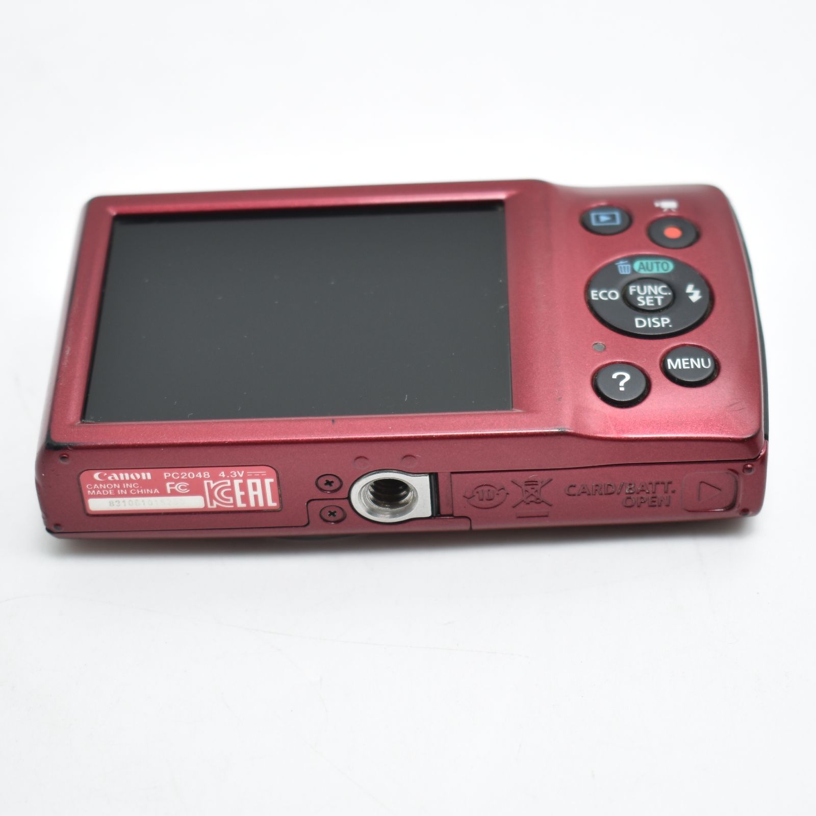 B#10503 Canon デジタルカメラ IXY 120 光学8倍ズーム レッド IXY120