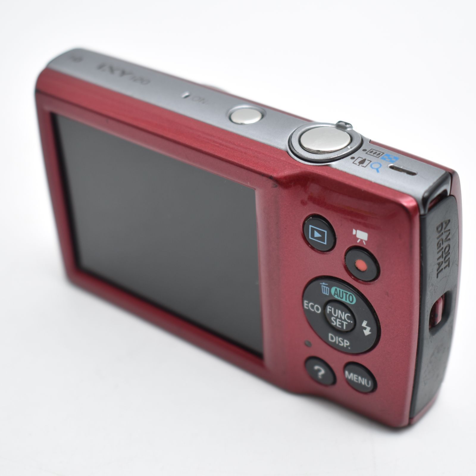 B#10503 Canon デジタルカメラ IXY 120 光学8倍ズーム レッド IXY120