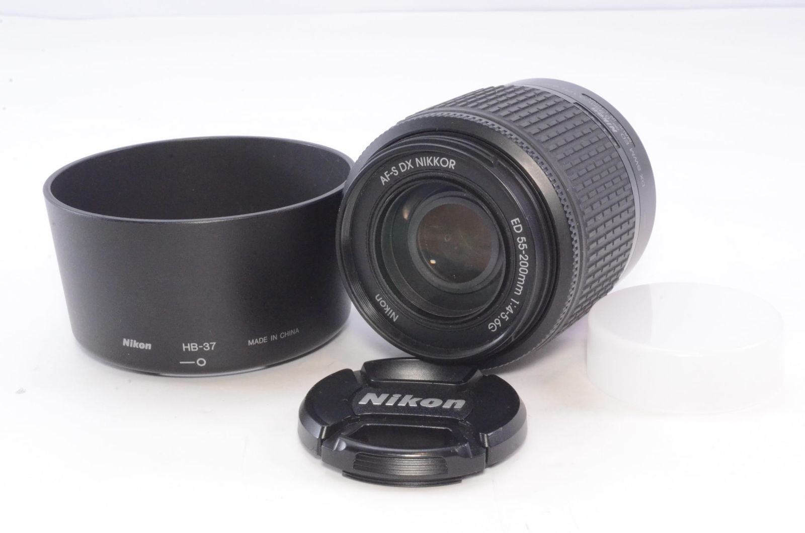 美品 ニコン Nikon AF-S 55-200m☆付属品多数！☆レンズフード付 レンズフードつき良品】Nikon ニコン AF-S DX Zoom Nikkor ED 55-200mm