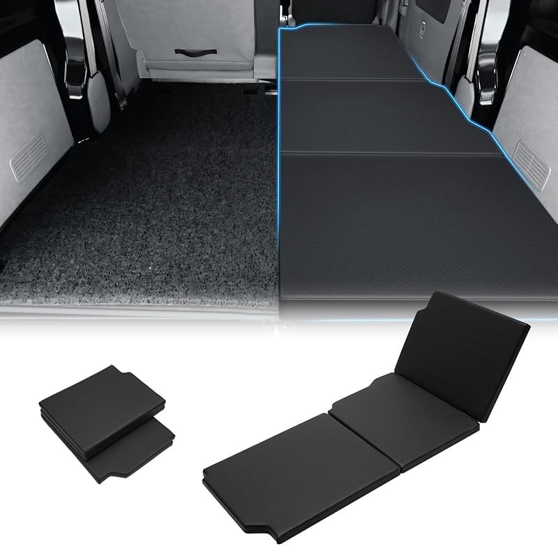 在庫 GIMUYA スズキ エブリイバン DA 17 V 車中泊マット 折りたたみ式 EVERY 運転席 ベッドキット 段差解消 快適睡眠 軽量 防水 設計 仮眠 防災 PVC 高密度ウレタン 運転席用 ブラック 1 PCS