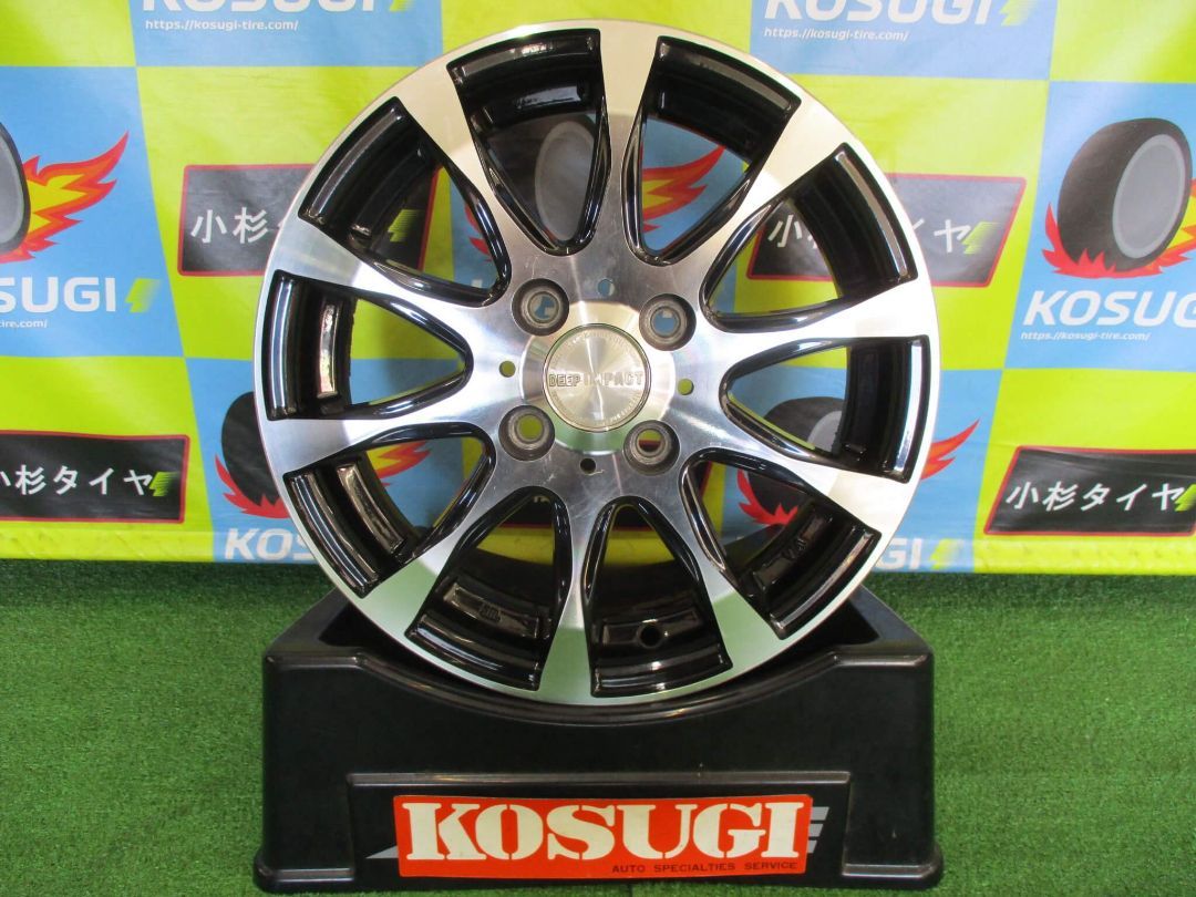 ディープインパクト 4 5 J 14 H 100 45 スペーシア タント ワゴンRなど ホイール 4本 Y 122
