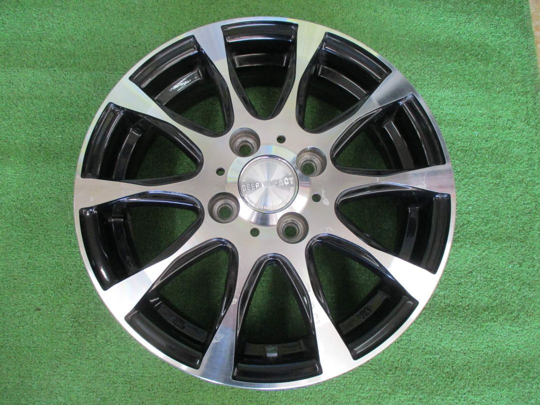  ディープインパクト 4 5 J 14 H 100 45 スペーシア タント ワゴンRなど ホイール 4本 Y 122 14インチ ホイール