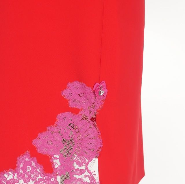 ディースクエアード DSQUARED2 23AW 24/7 Shift Dress レース切替 ミニ