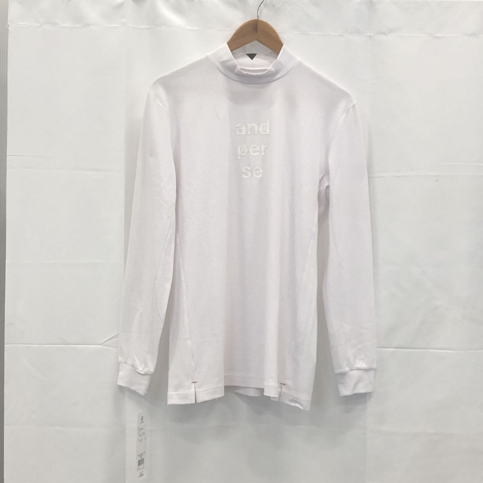 新品タグ付き!】アンパスィ｜メンズ｜Mサイズ｜長袖モックネック