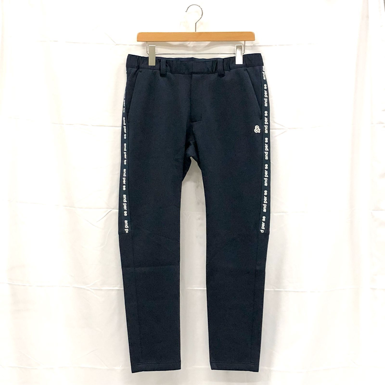 ! アンパスィ メンズ Ｌサイズ スウェットパンツ ネイビー系 古着ゴルフウェア