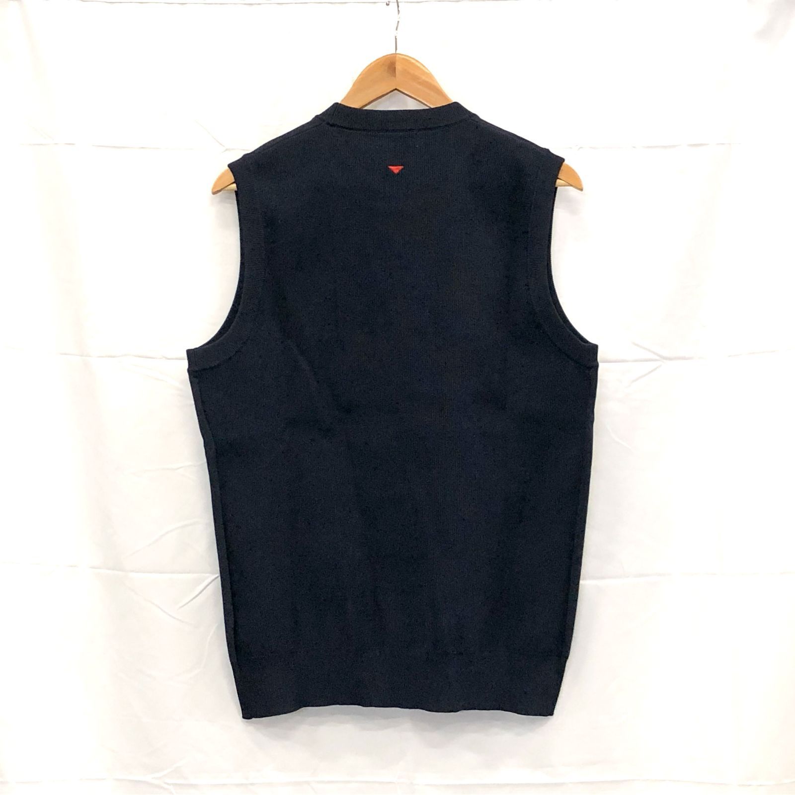 ! アンパスィ｜メンズ｜Ｌサイズ｜ニットベスト｜ネイビー系｜古着ゴルフウェア