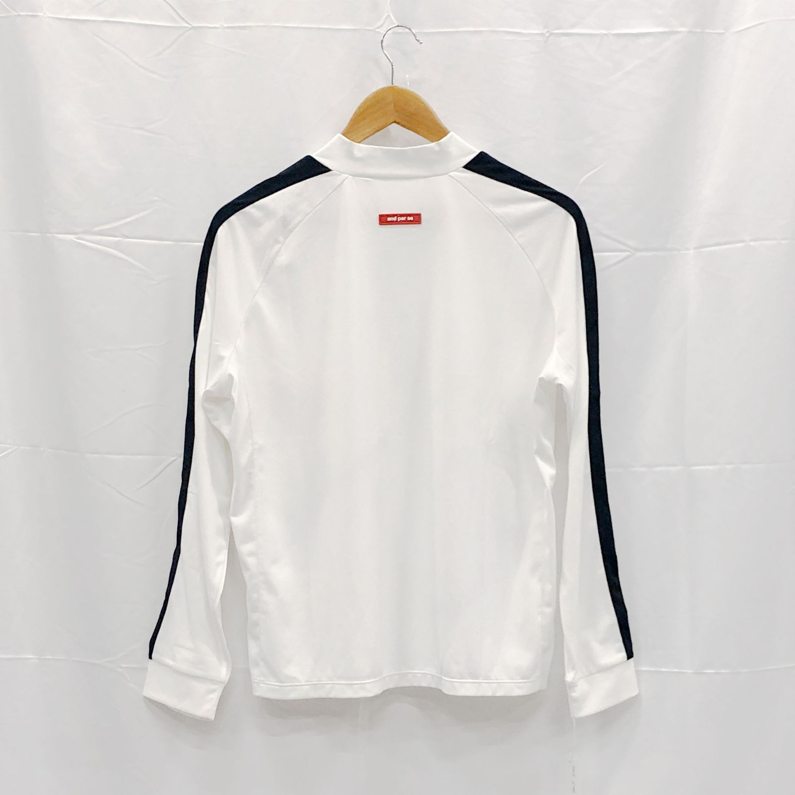 タグ付き! アンパスィ｜レディース｜ＬＬサイズ｜ハイネックシャツ｜ホワイト系｜古着ゴルフウェア