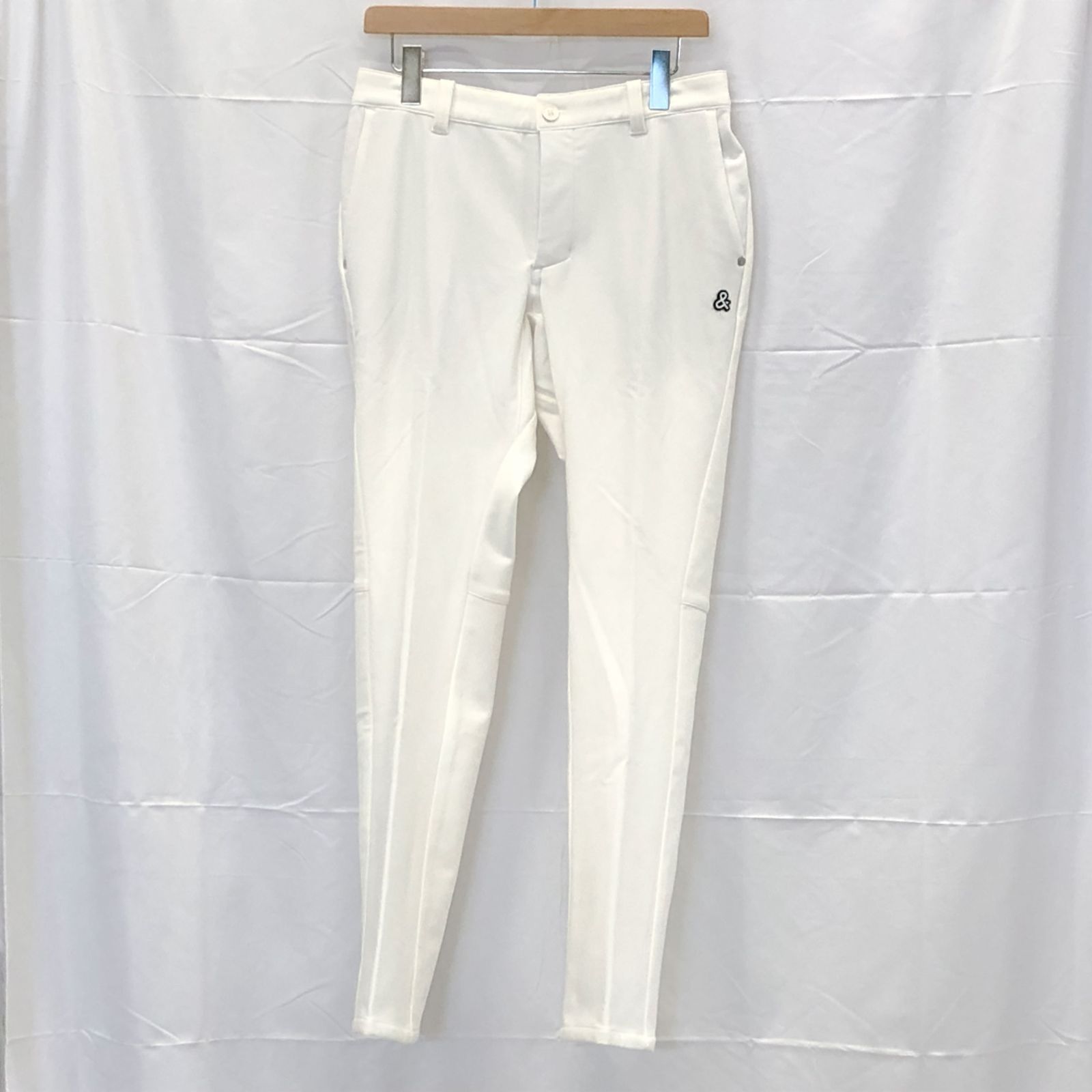 タグ付き! アンパスィ｜メンズ｜Ｌサイズ｜ストレッチウォームパンツ｜ホワイト系｜古着ゴルフウェア