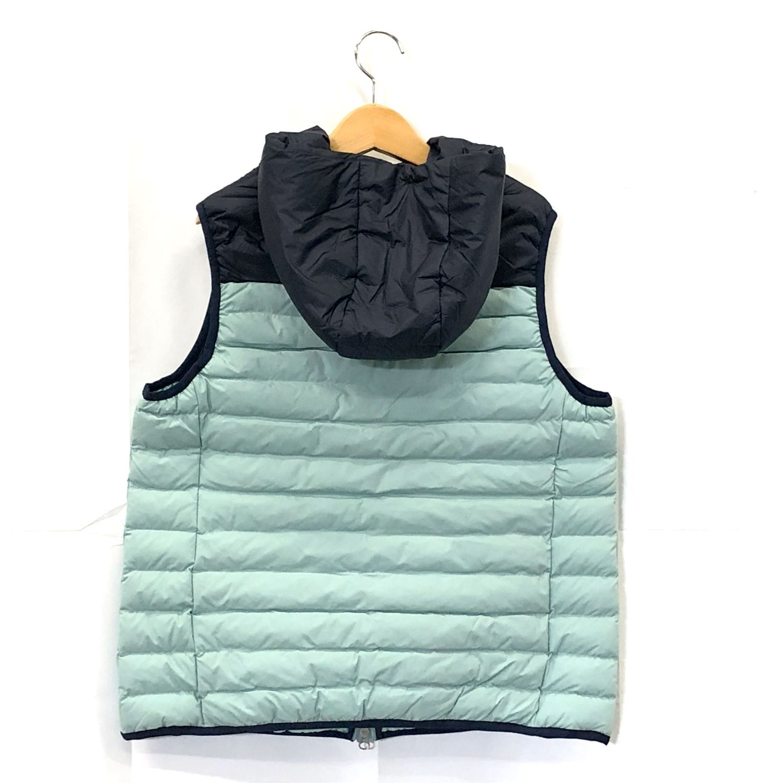 ! アンパスィ レディース ＬＬサイズ エナジーコクーン中綿ベスト グリーン系 古着ゴルフウェア