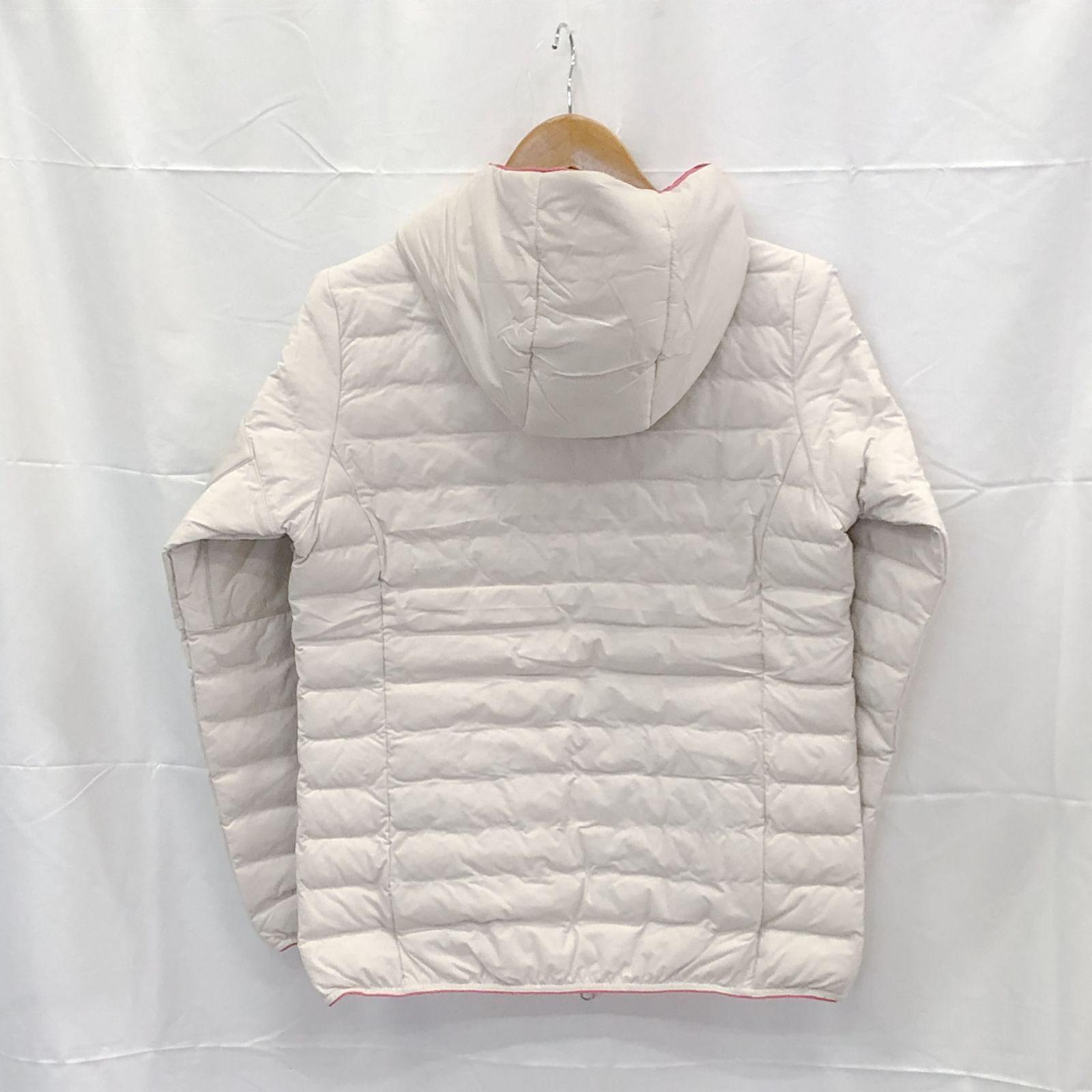 ! アンパスィ｜レディース｜Ｍサイズ｜中綿フーディーブルゾン｜ベージュ系｜古着ゴルフウェア