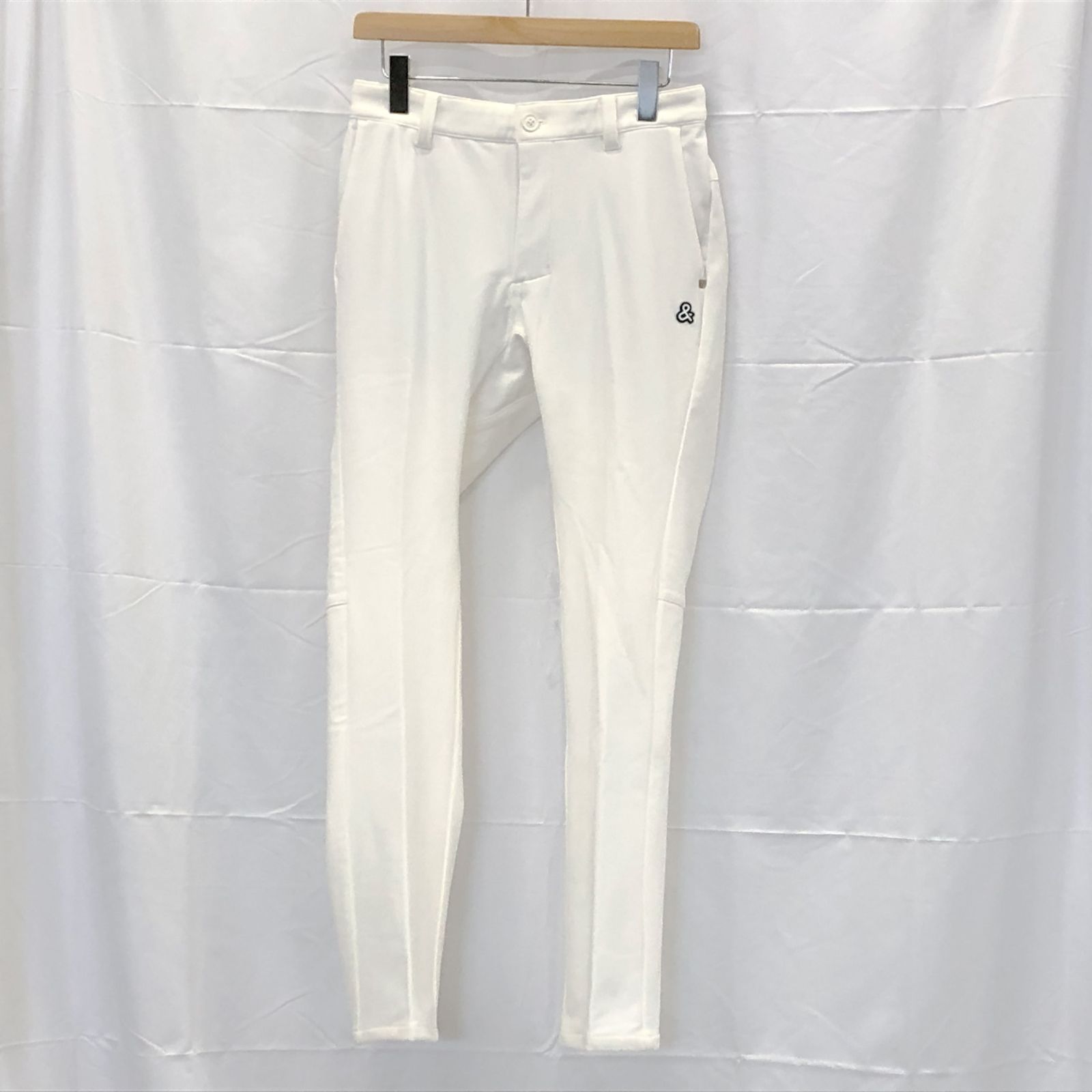 タグ付き! アンパスィ｜メンズ｜Ｍサイズ｜ストレッチウォームパンツ｜ホワイト系｜古着ゴルフウェア