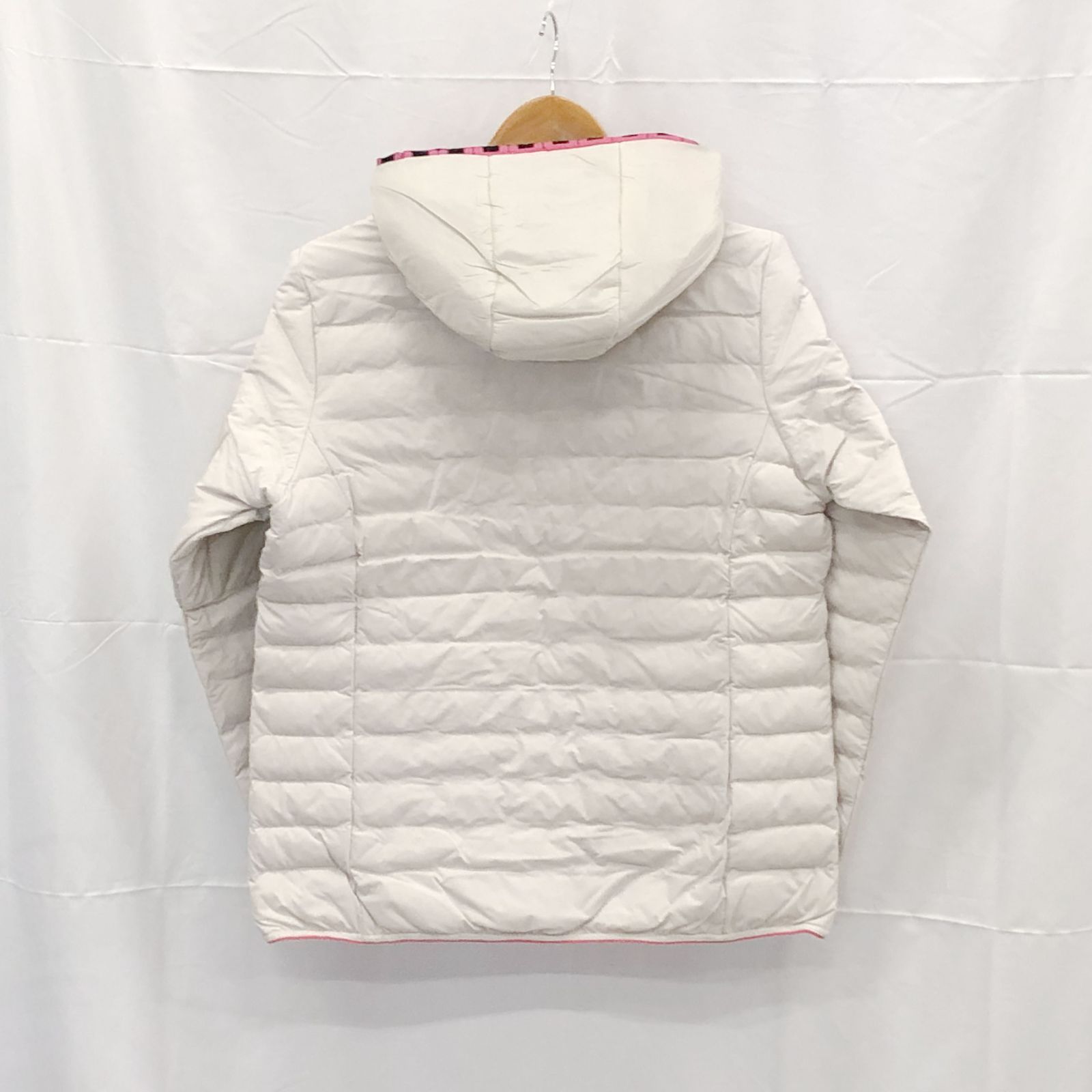 ! アンパスィ｜レディース｜ＬＬサイズ｜中綿フーディーブルゾン｜ベージュ系｜古着ゴルフウェア