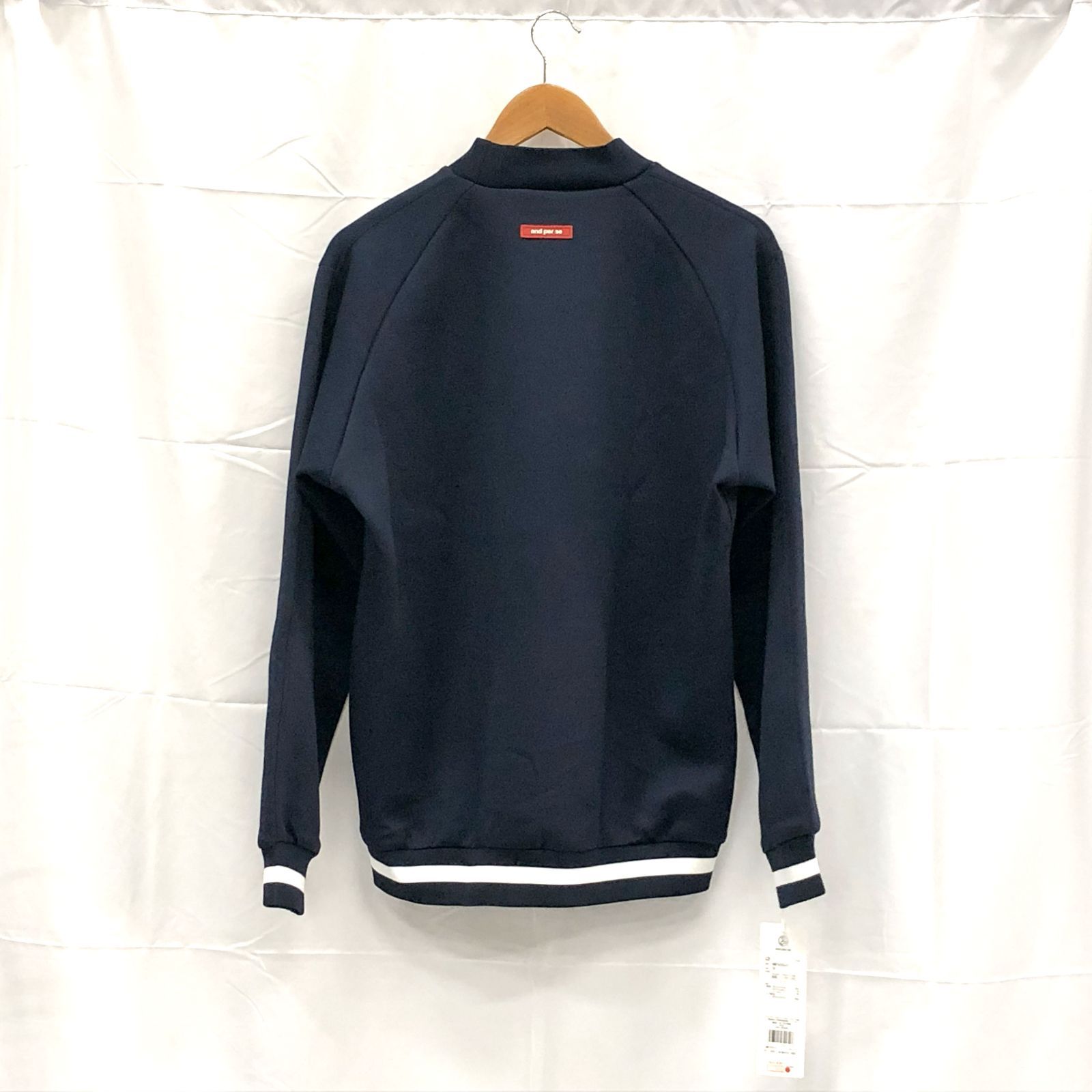 ! アンパスィ｜メンズ｜ＬＬサイズ｜モックネックスウェット｜ネイビー系｜古着ゴルフウェア
