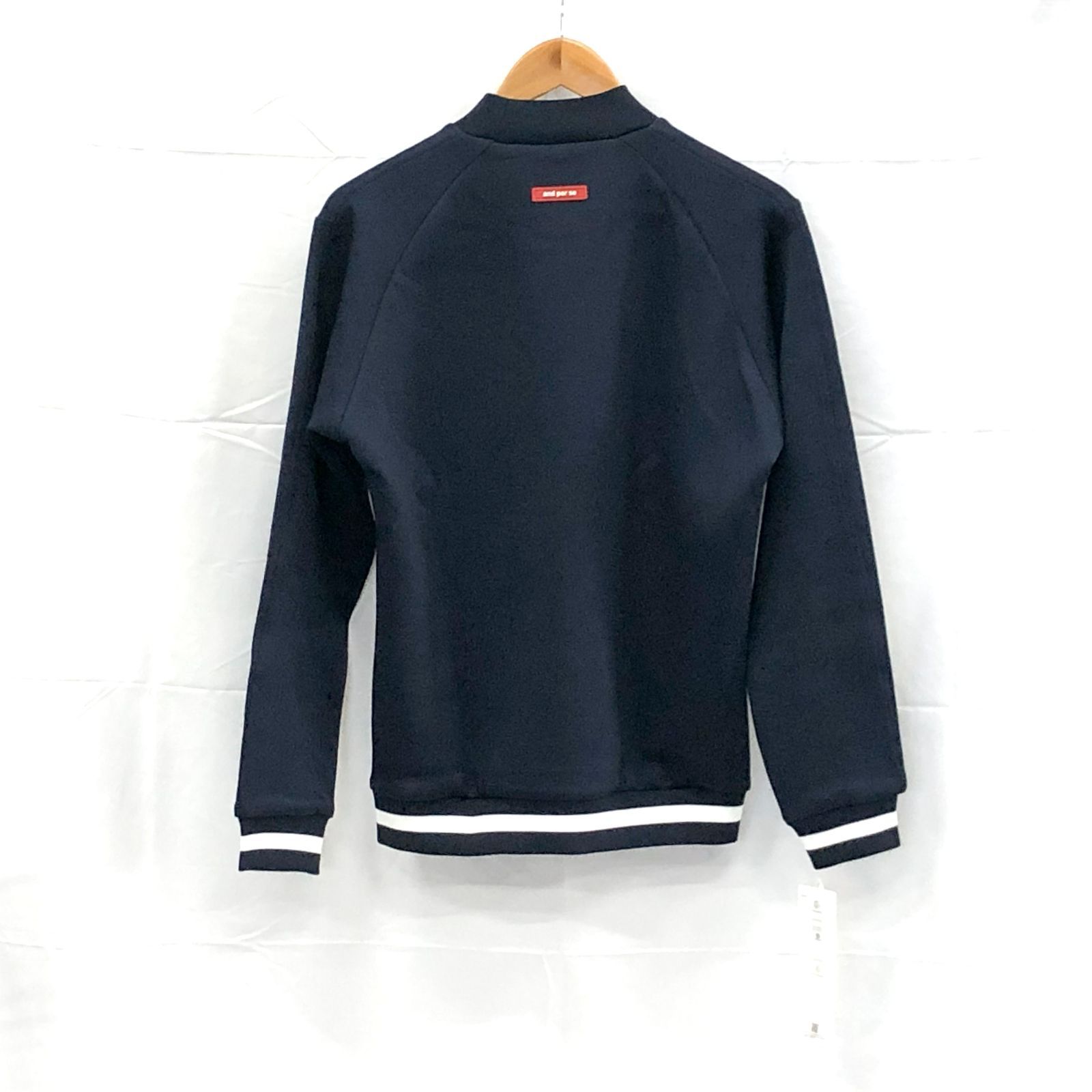 新品　アンパスィ　モックネック　ネイビー　M 新品タグ付き!】アンパスィ｜メンズ｜Mサイズ｜モックネック