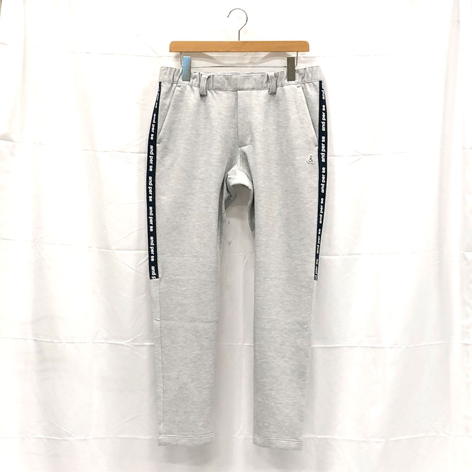 ! アンパスィ メンズ Ｌサイズ スウェットパンツ グレー系 古着ゴルフウェア