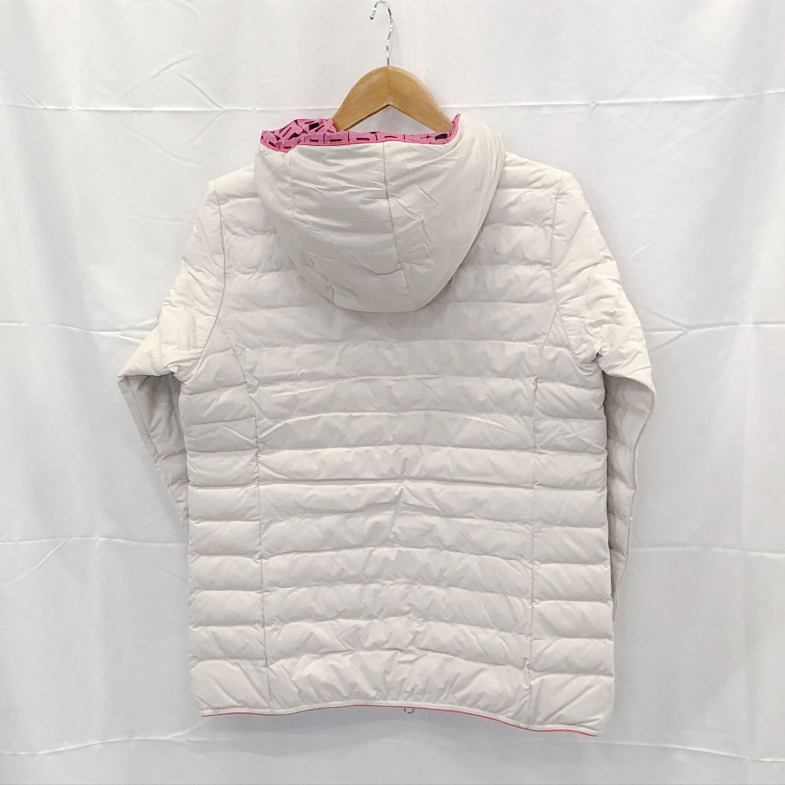 ! アンパスィ｜レディース｜Ｌサイズ｜中綿フーディーブルゾン｜ベージュ系｜古着ゴルフウェア