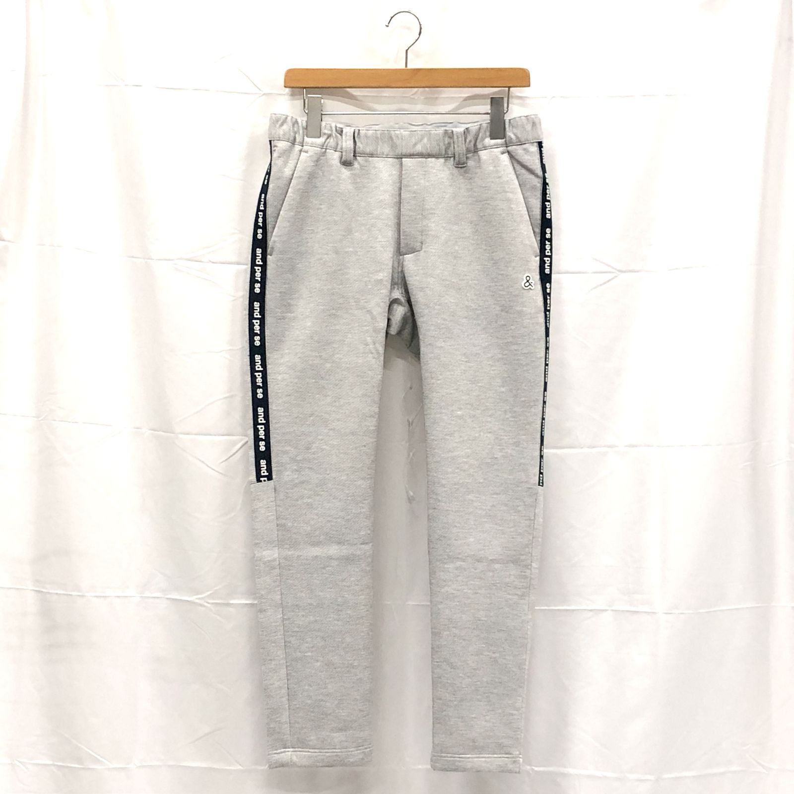 ! アンパスィ メンズ Ｍサイズ スウェットパンツ グレー系 古着ゴルフウェア