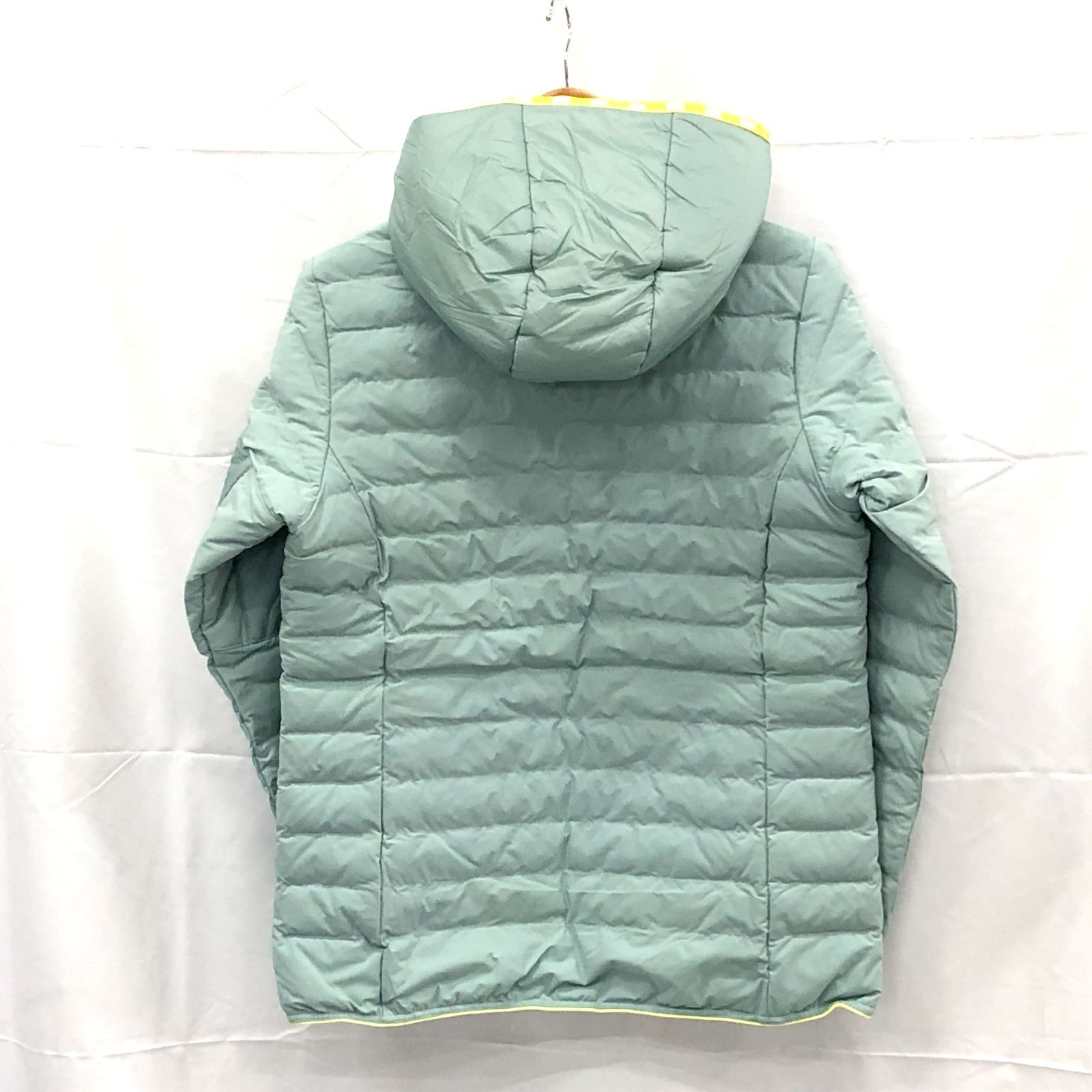 タグ付き! アンパスィ｜レディース｜Ｌサイズ｜中綿フーディーブルゾン｜グリーン系｜古着ゴルフウェア