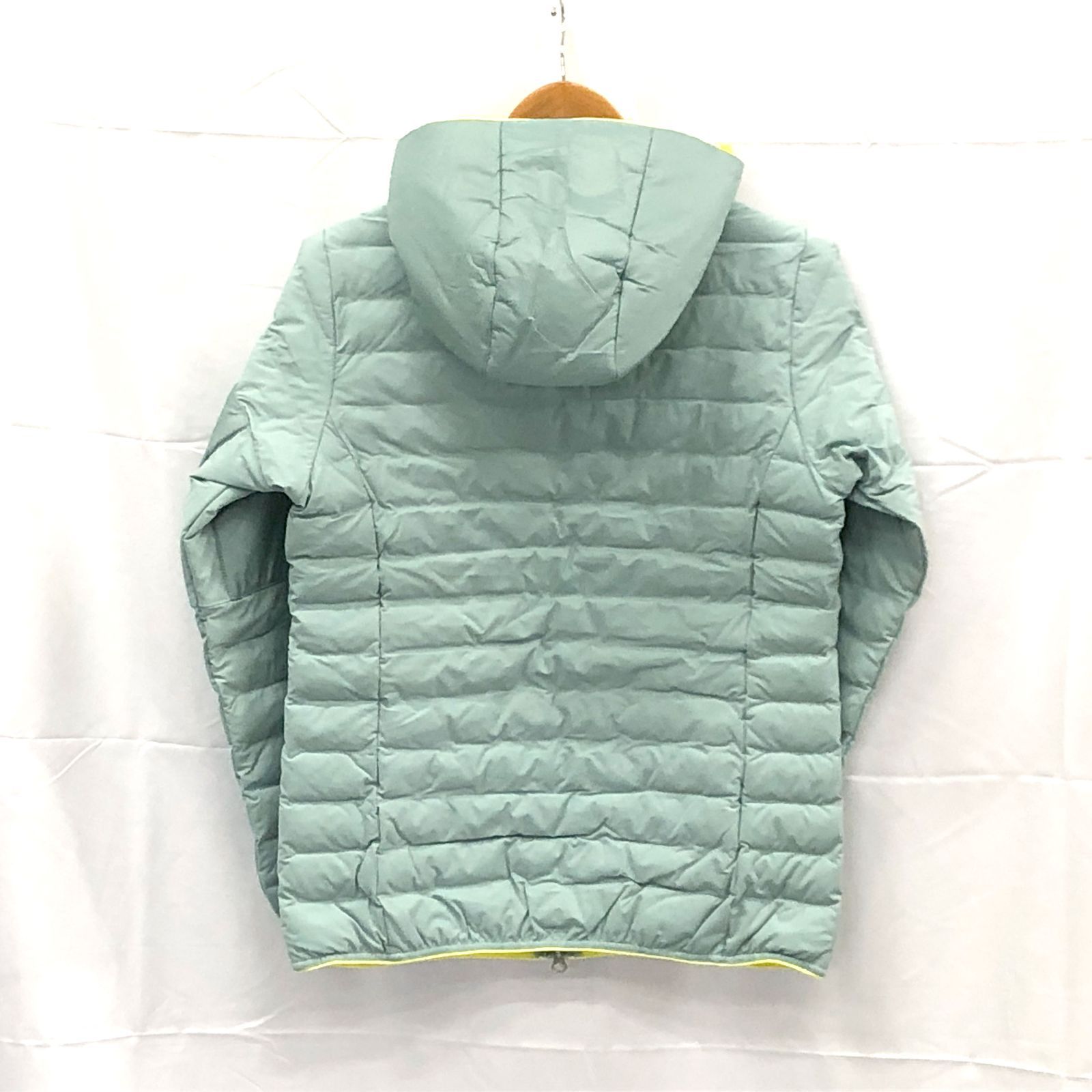 ! アンパスィ｜レディース｜Ｍサイズ｜中綿フーディーブルゾン｜グリーン系｜古着ゴルフウェア