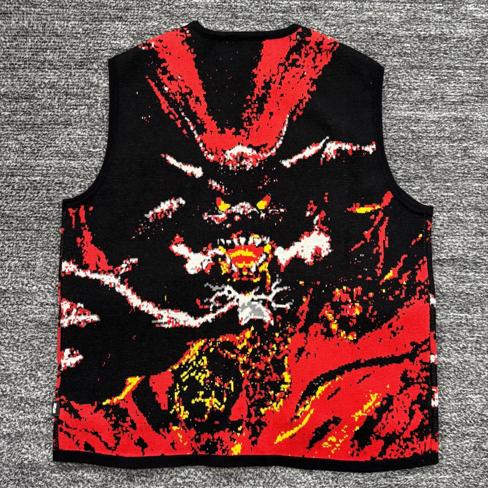 極美品 FUCKING AWESOME BETTER HALF KNITTED UTILITY VEST AOP L 