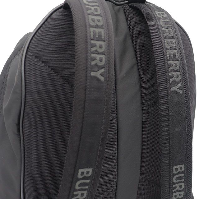 バーバリー BURBERRY ナイロンバックパック ナイロン レザー ブラック