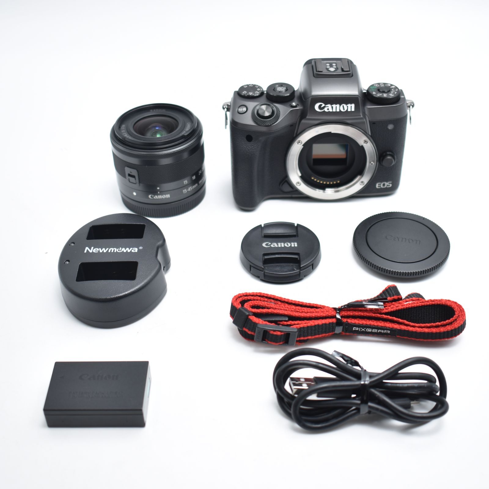 B#10475 Canon ミラーレス一眼カメラ EOS M5 レンズキット EF-M15-45mm