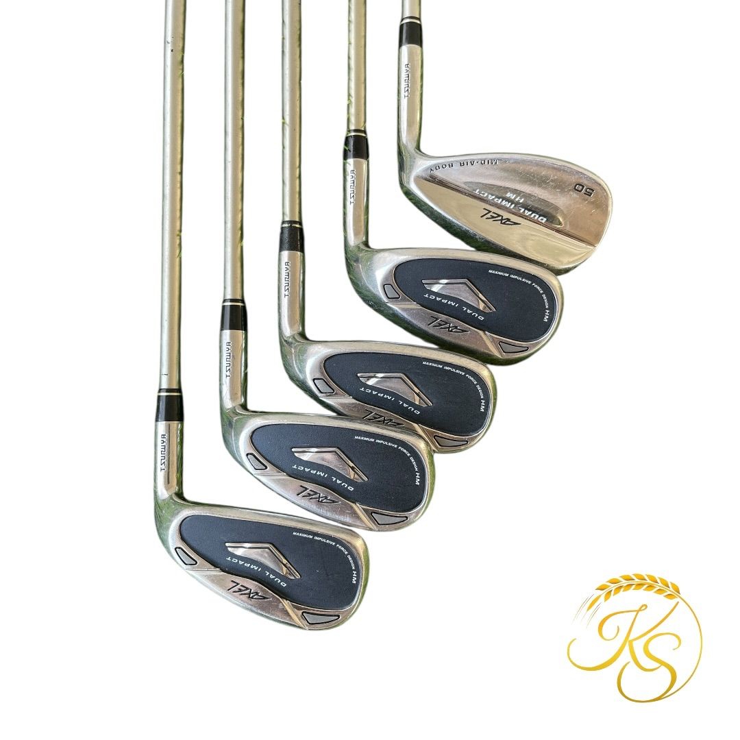 ツルヤゴルフ アイアン 5本 右 TSURUYA AXEL DUAL IMPACT HM - メルカリ