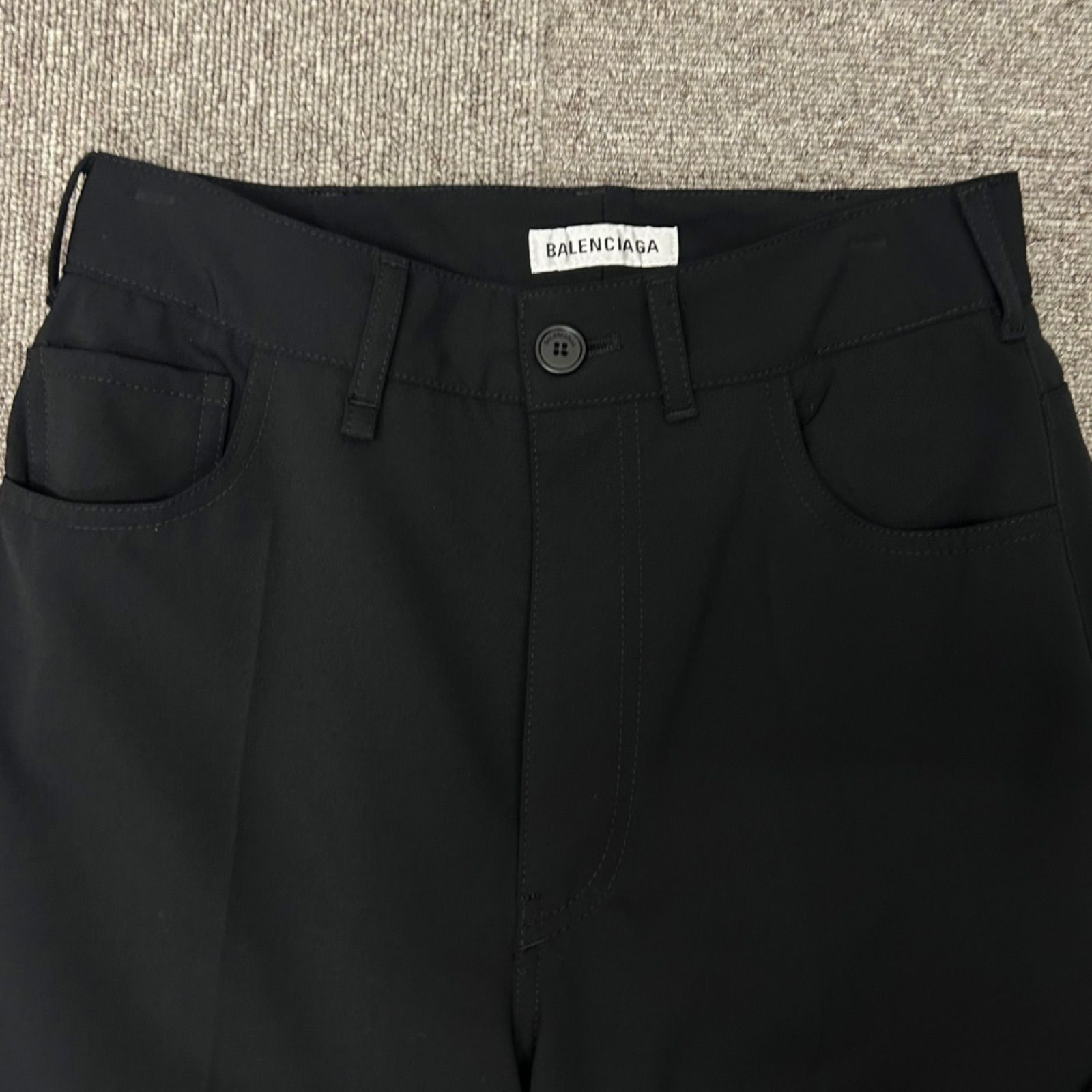 BALENCIGA バレンシアガ スラックス 32 2021年 ブラック ウール